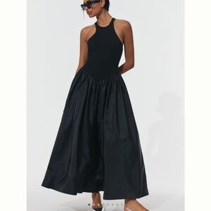 Maeve Sleeveless Crew-Neck Drop-Waist Maxi Dress Anthropologie